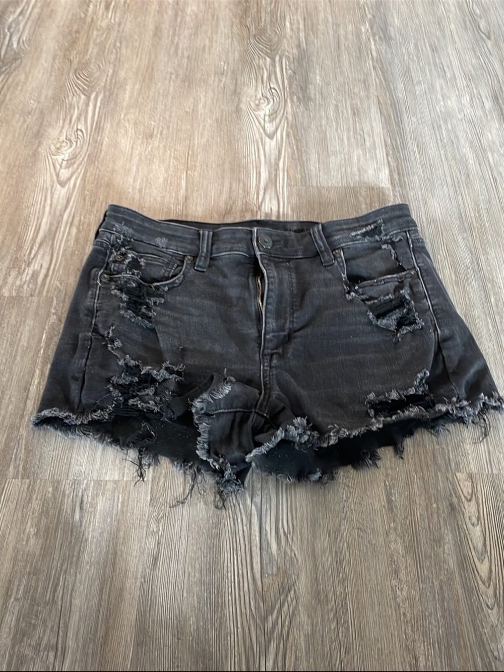 American Eagle Jean Shorts Black size 12